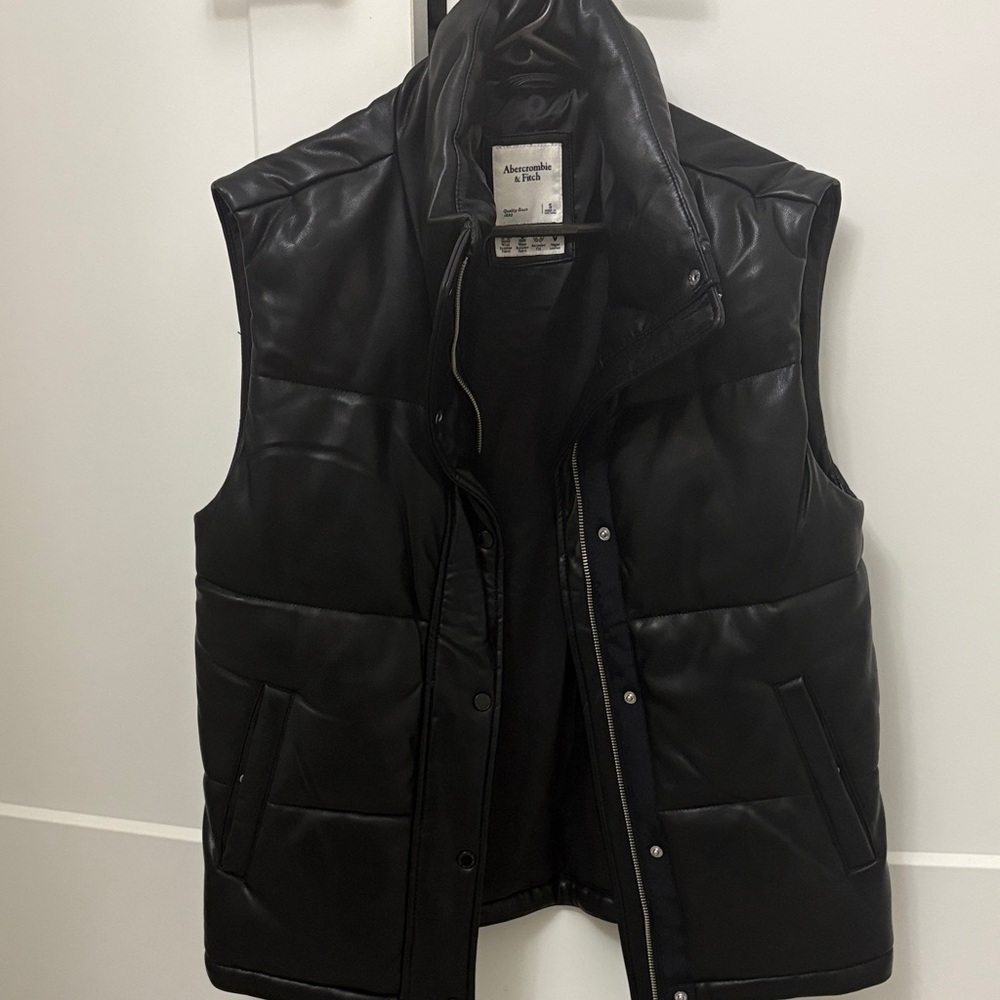 Abercrombie & Fitch Faux Leather Vest